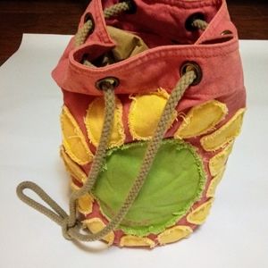 Hippy Cloth flower design 🎒 backpack